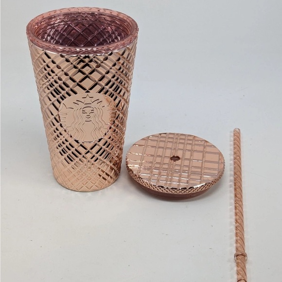 Starbucks Rose Gold Tumbler 16oz. Holiday Edition New! - Picture 3 of 5